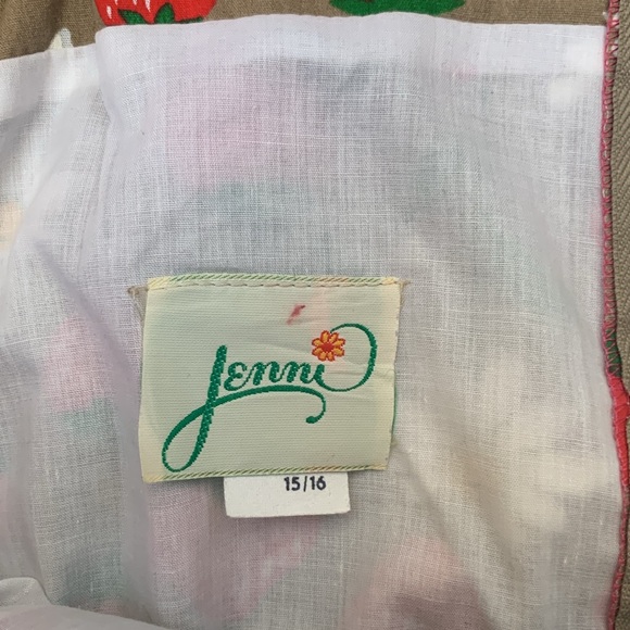 True Vintage Strawberry Novelty Jenni 70s Pinup Dress Large 14 - Picture 6 of 7